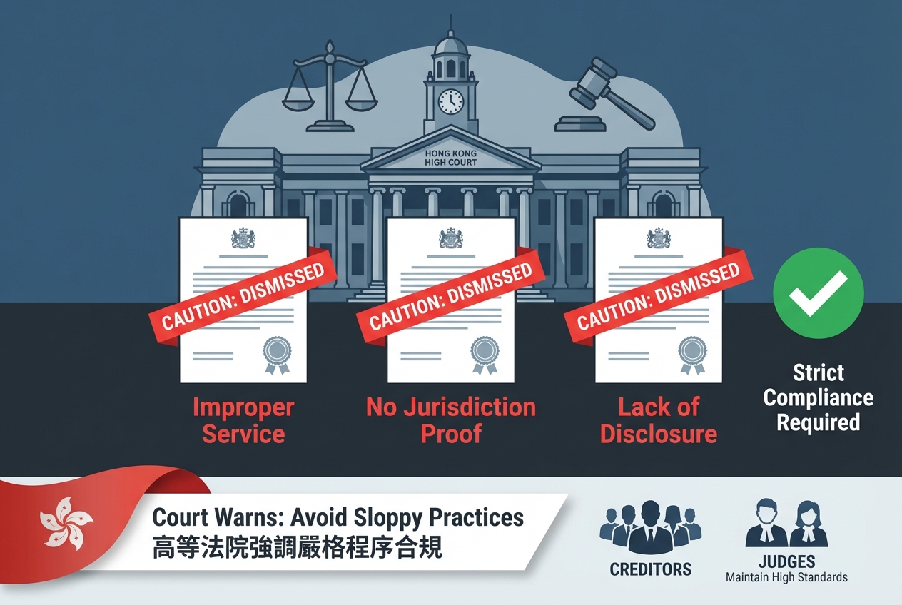 高等法院強調破產呈請程序合規要求